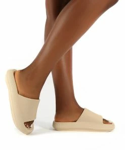 Public Desire UK Solar Bone Rubber Flat Slider