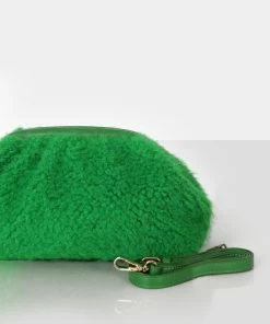Public Desire UK Compatible Green Teddy Clutch Bag 5 Public Desire UK Compatible Green Teddy Clutch Bag