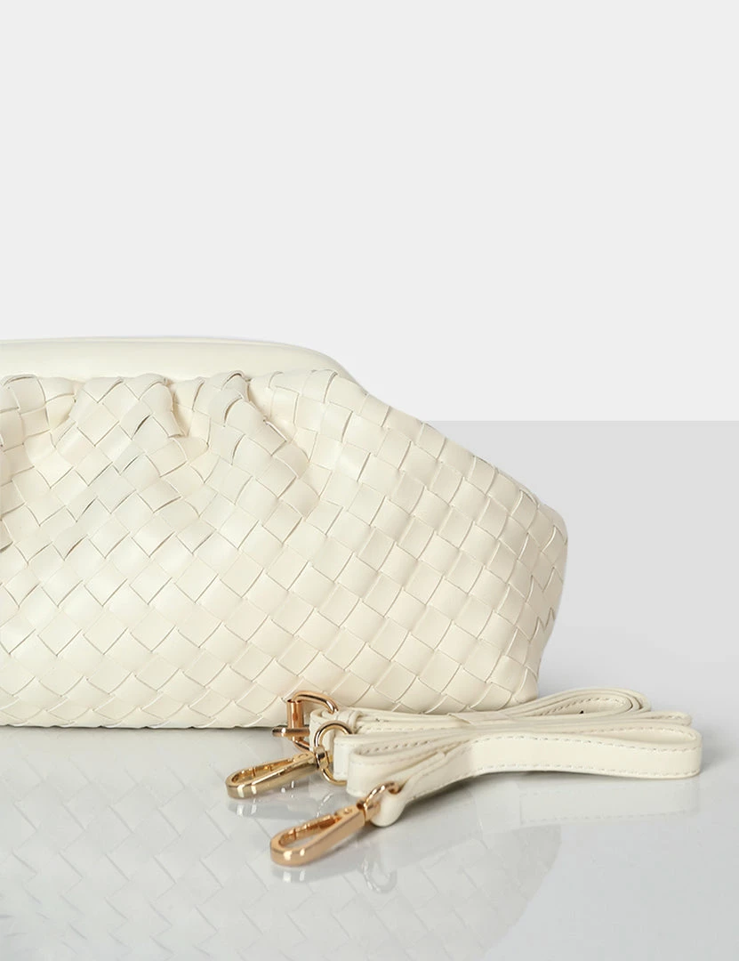 Public Desire UK Project Ecru Weave Clutch Bag 3 Public Desire UK Project Ecru Weave Clutch Bag
