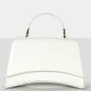 Public Desire UK The Remmy White Croc Mini Handbag