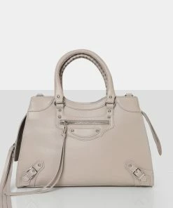 Public Desire UK The Willa Nude Zip Detail Tote Bag NEW IN