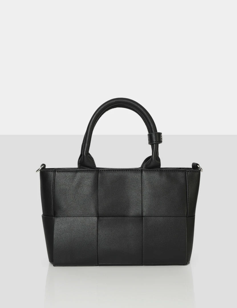 Public Desire UK The Rumi Black Small Tote Handbag NEW IN 1 Public Desire UK The Rumi Black Small Tote Handbag NEW IN