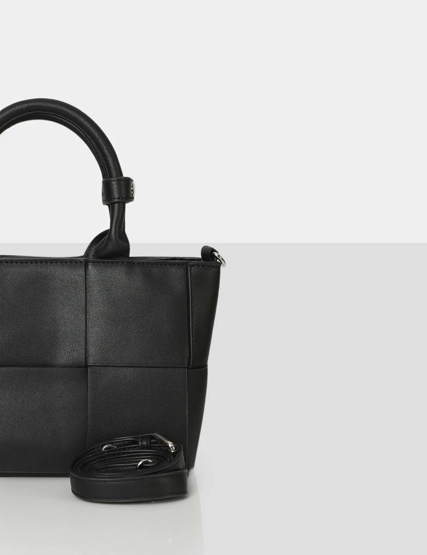 Public Desire UK The Rumi Black Small Tote Handbag NEW IN 3 Public Desire UK The Rumi Black Small Tote Handbag NEW IN