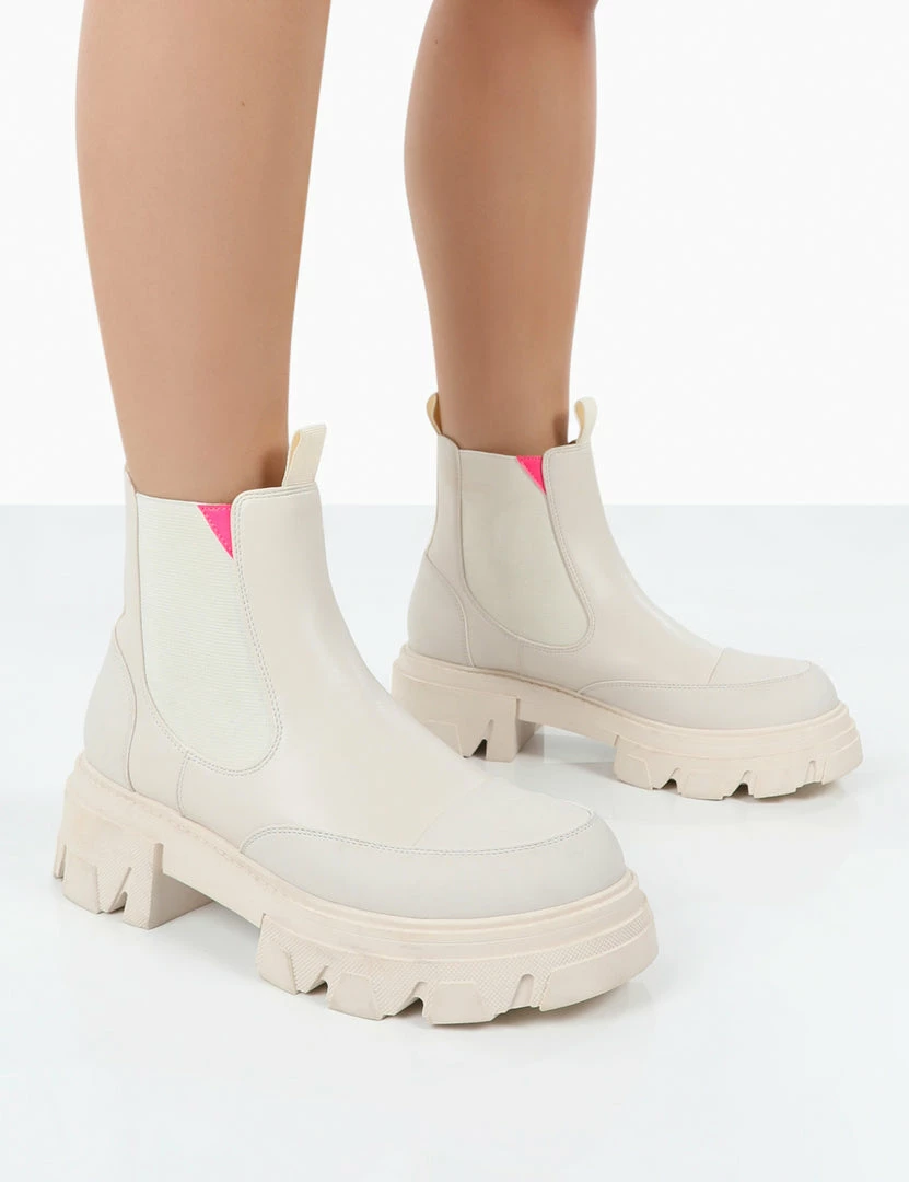 Public Desire UK Kenza X Public Desire Trance White Chunky Sole Chelsea Boots 1 Public Desire UK Kenza X Public Desire Trance White Chunky Sole Chelsea Boots