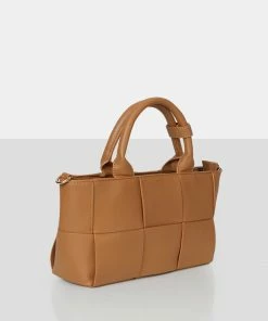 Public Desire UK The Rumi Caramel Small Tote Handbag NEW IN