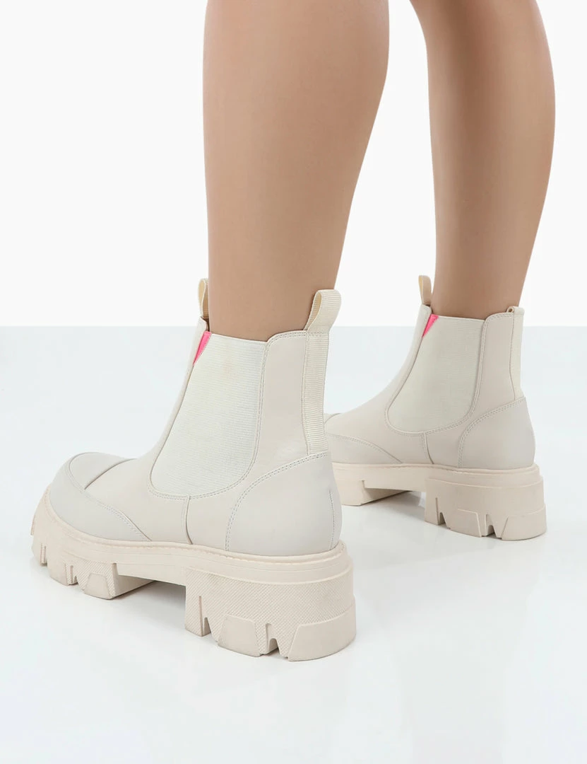 Public Desire UK Kenza X Public Desire Trance White Chunky Sole Chelsea Boots 2 Public Desire UK Kenza X Public Desire Trance White Chunky Sole Chelsea Boots