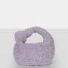 Public Desire UK NEW IN The Lyra Lilac Fluffy Mini Handbag