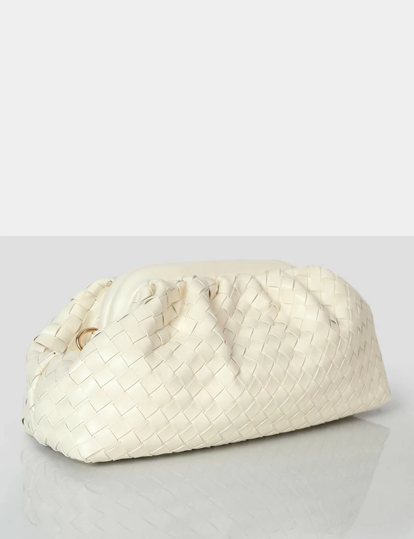 Public Desire UK Project Ecru Weave Clutch Bag 2 Public Desire UK Project Ecru Weave Clutch Bag