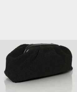 Public Desire UK Compatible Black Borg Clutch Bag Bags