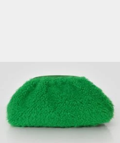 Public Desire UK Compatible Green Teddy Clutch Bag