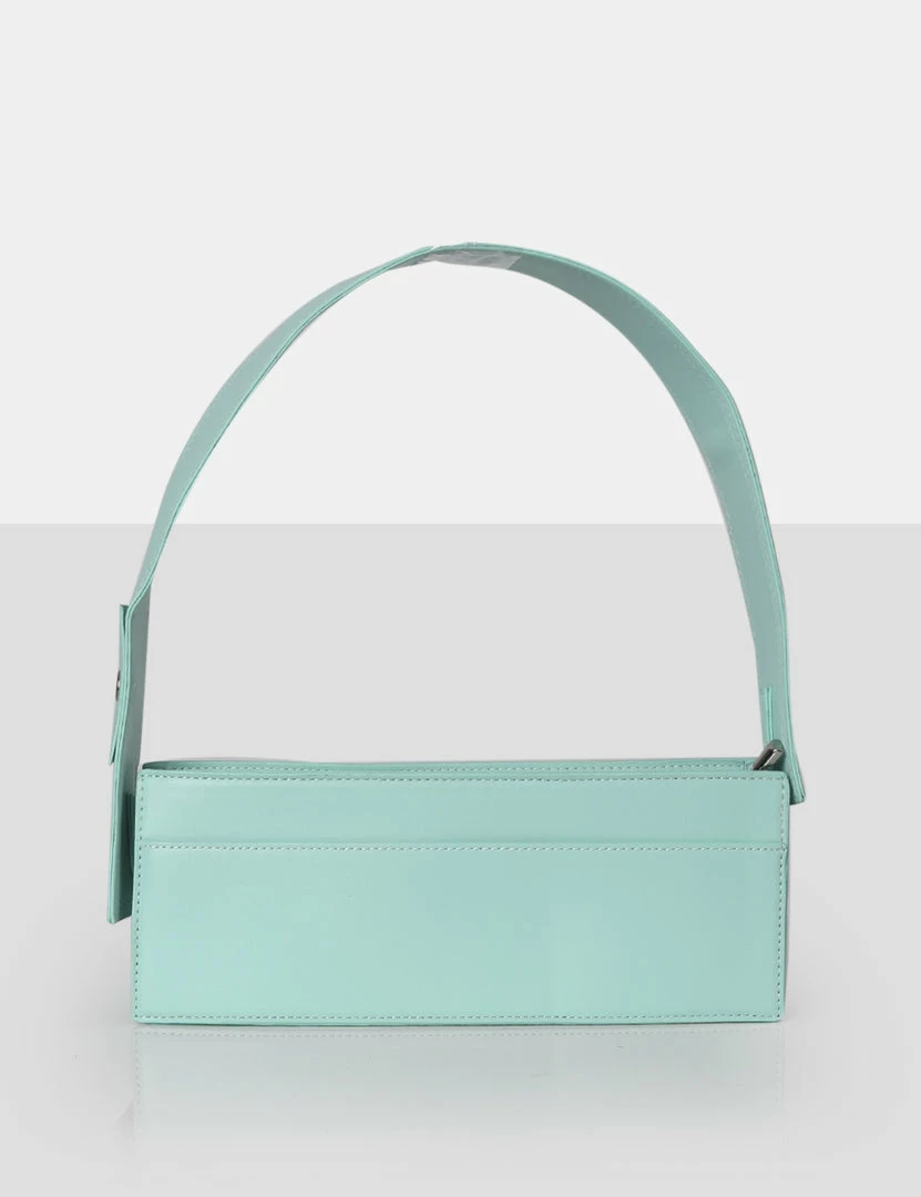 Public Desire UK The Koa Mint Long Chain Detail Shoulder Bag NEW IN 3 Public Desire UK The Koa Mint Long Chain Detail Shoulder Bag NEW IN