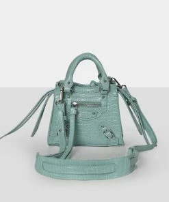 Public Desire UK NEW IN The Bea Mint Zip Detail Mini Handbag