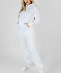 Public Desire UK KAIIA CLOTHING Oversized Hoodie With Front Pocket White