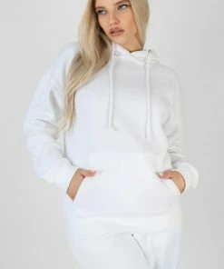 Public Desire UK KAIIA CLOTHING Oversized Hoodie With Front Pocket White 7 Public Desire UK KAIIA CLOTHING Oversized Hoodie With Front Pocket White