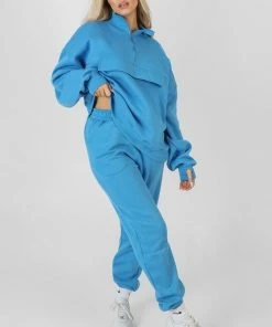 Public Desire UK 90S Oversized Joggers Blue