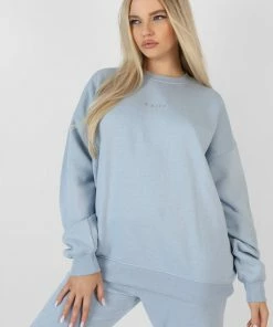 Public Desire UK Washed Kaiia Oversized Sweatshirt Iris