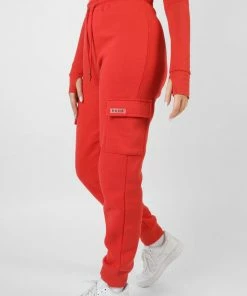 Public Desire UK Cargo Joggers Red