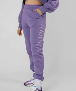 Public Desire UK Kaiia Slogan 90'S Joggers Violet