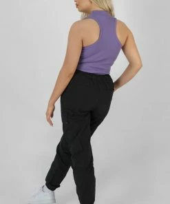 Public Desire UK High Neck Rib Bodysuit Violet KAIIA CLOTHING