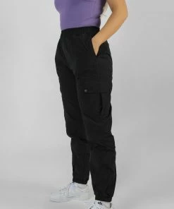 Public Desire UK Nylon Sport Track Pants Black