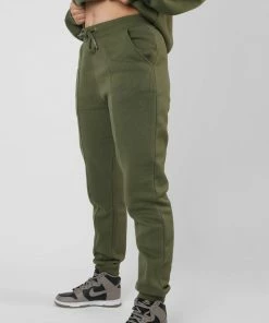 Public Desire UK Seam Front 90S Joggers Khaki KAIIA CLOTHING