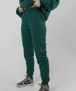Public Desire UK KAIIA CLOTHING Seam Front 90S Joggers Forest Green