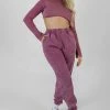 Public Desire UK Athleisure High Neck Underbust Top Purple