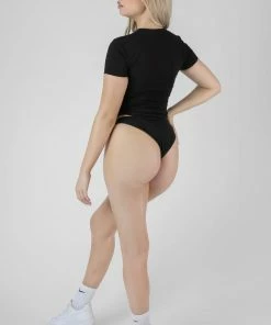 Public Desire UK KAIIA CLOTHING Nyc Elastic Cheeky Bum Knicker Black