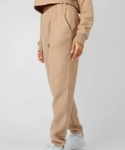 Public Desire UK Kaiia Fluffy 90S Joggers Camel