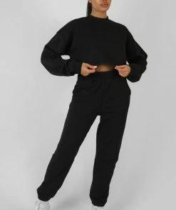 Public Desire UK Kaiia Self Love Club Joggers Black KAIIA CLOTHING