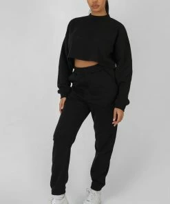 Public Desire UK Kaiia Self Love Club Joggers Black KAIIA CLOTHING