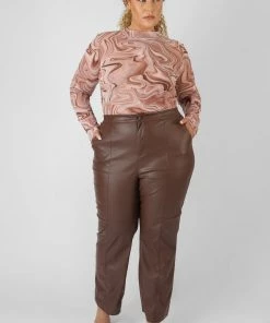 Public Desire UK Curve Printed Mesh High Neck Bodysuit KAIIA CLOTHING