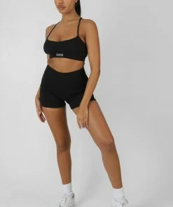 Public Desire UK Athleisure Booty Shorts Black