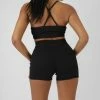 Public Desire UK Athleisure Booty Shorts Black