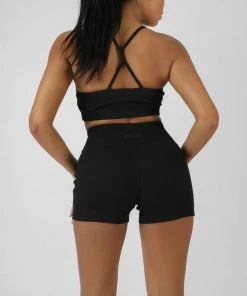 Public Desire UK Athleisure Booty Shorts Black