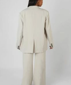 Public Desire UK Relaxed Blazer Stone