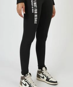 Public Desire UK Slogan Legging Black