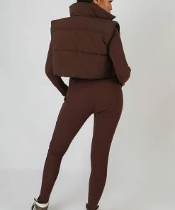 Public Desire UK KAIIA CLOTHING Rib Square Neck Legging Unitard Jumpsuit Chocolate 8 Public Desire UK KAIIA CLOTHING Rib Square Neck Legging Unitard Jumpsuit Chocolate