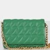 Public Desire UK The Kahlo Green Gold Chain Shoulder Mini Bag Bags