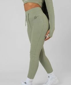 Public Desire UK KAIIA CLOTHING Drawstring Waist Kaiia Sport Leggings Khaki