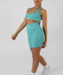 Public Desire UK KAIIA CLOTHING Cycling Kaiia Sport Shorts Ocean Blue