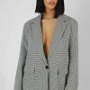 Public Desire UK KAIIA CLOTHING Houndstooth Blazer
