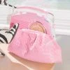 Public Desire UK Project Pink Weave Clutch Bag Clutch Bags