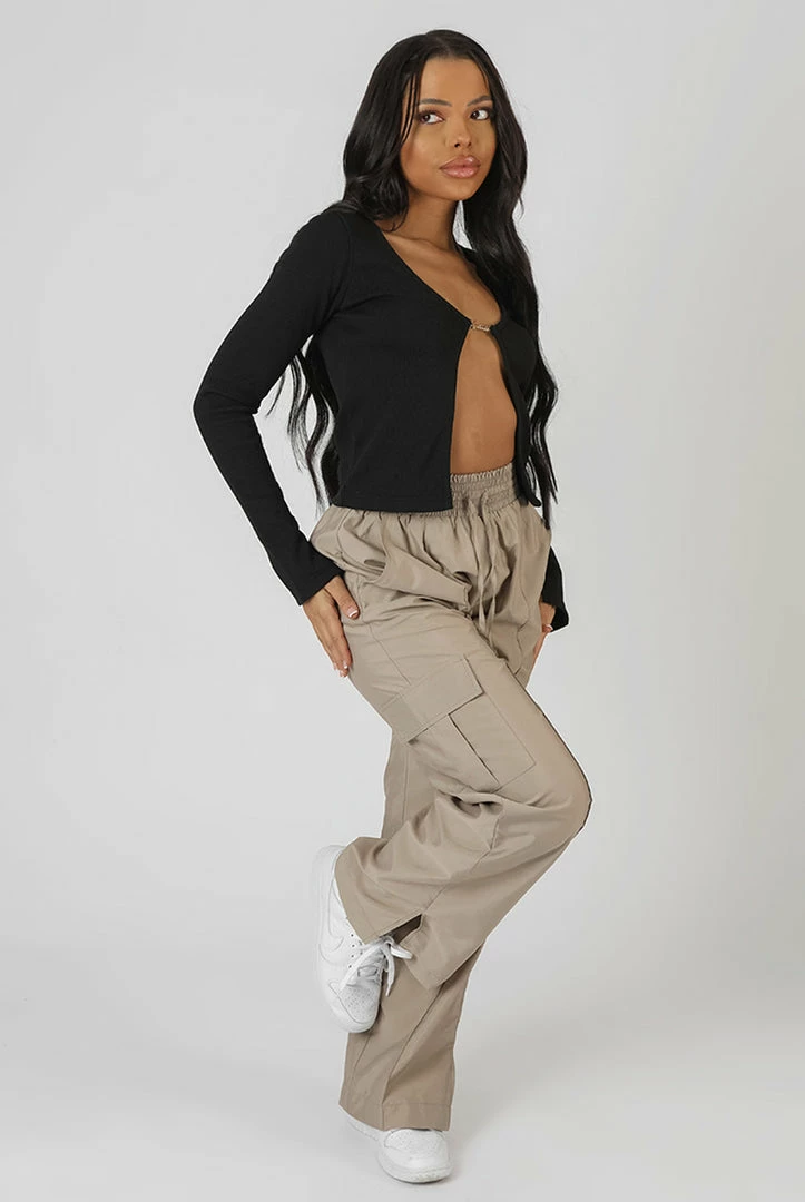 Public Desire UK Kaiia Trim Ribbed Top Black KAIIA CLOTHING 4 Public Desire UK Kaiia Trim Ribbed Top Black KAIIA CLOTHING