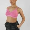 Public Desire UK Triangle Knitted Bralet Pink KAIIA CLOTHING