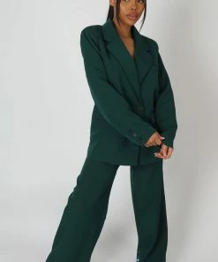 Public Desire UK Dad Trousers Forest Green