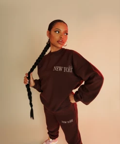 Public Desire UK New York 90S Joggers Chocolate