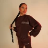 Public Desire UK New York Oversized Sweatshirt Chocolate