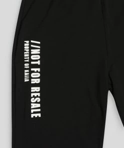 Public Desire UK Curve Slogan Legging Black