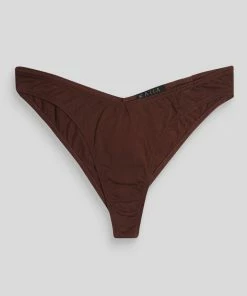 Public Desire UK Curve V Front Knicker Chocolate